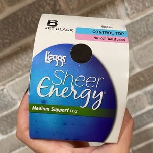 Women’s Black Control Top Pantyhose.